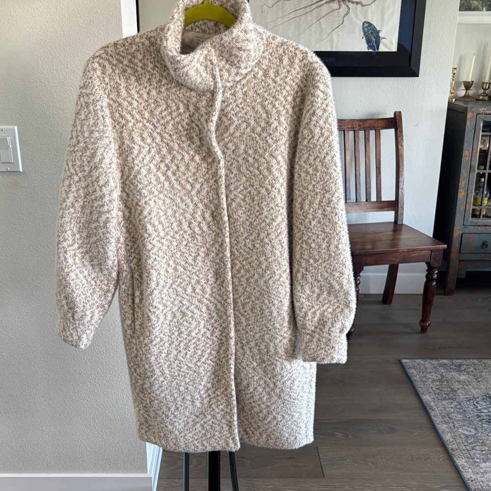 Z Supply Cream Textured Women's Sweater Coat Jacket XS
